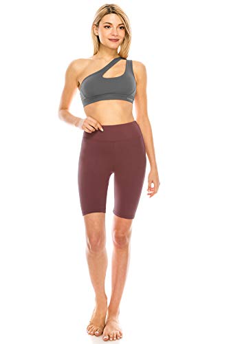 Image of ALWAYS Women's High Waist Bike Shorts - Athletic Workout Tummy Control Stretch Running Yoga Pants