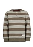 Band of Rascals Kinder Sweatshirt Striped aus Bio-Baumwolle, Olive-moos, Gr. 122/128