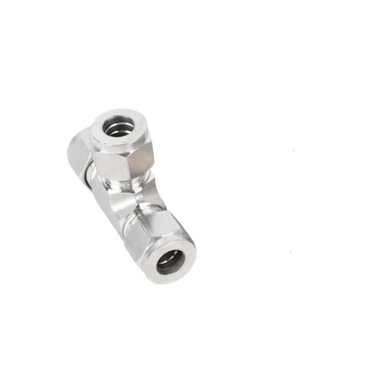1PC Trójnik Kuty Ze Stali Nierdzewnej 316 1/8 "1/4" 3/8 "1/2" 3/4 "6mm 8mm 10mm 12mm 14mm 16mm 3 Way Podwójny Złączka Trójnikowa Złącza Rurowe(3-4 in(19.05mm) Tube)