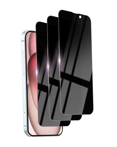 Protection écran confidentialité iPhone 15 verre trempé Premium