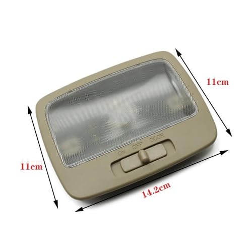Luz de lectura beige con lámpara de techo interior de alta durabilidad 5