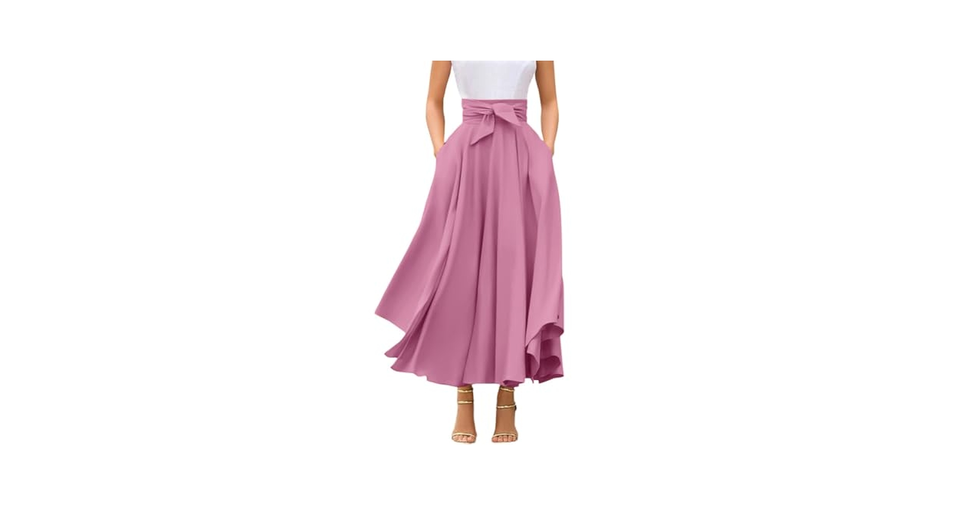Amazon.com: chouyatou Women's Elegant High Waisted Side Slit
