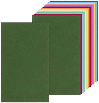 Amazon.com : 50 Sheets Colorful Cardstock Thick Paper 3 x 5, 250gsm ...