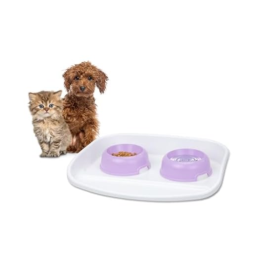 Ferplast Tablett mit Futterschalen für Hunde und Katzen Lindo Doppelfutternapf für Tiere, stabiler Kunststoffboden, rutschfeste Füße, inklusive zwei Futterschalen Inhalt 0,6 l, 44,5 x 34 x 7 cm, rot 8 Ferplast Tablett mit Futterschalen für Hunde und Katzen Lindo Doppelfutternapf für Tiere, stabiler Kunststoffboden, rutschfeste Füße, inklusive zwei Futterschalen Inhalt 0,6 l, 44,5 x 34 x 7 cm, rot