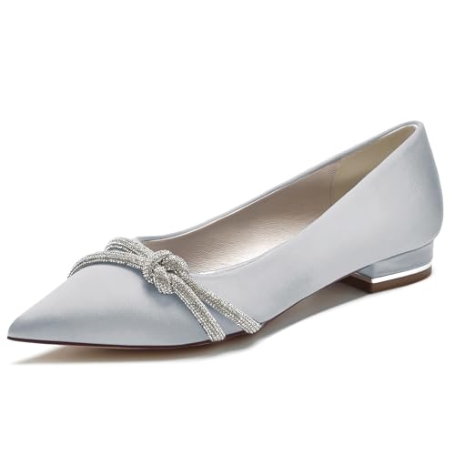 Chaussures de mariée brillantes FGRID à talon bas pour danser toute la nuit
