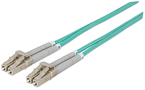 Intellinet 750066 Câble Ethernet de Fibre Optique 3 m LC OM3 Couleur aqua