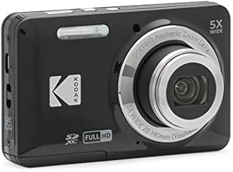 Kodak PIXPRO Friendly Zoom FZ55-BK 16MP Digital Camera with 5X Optical Zoom 28mm Wide Angle and 2.7" LCD Screen (Black)