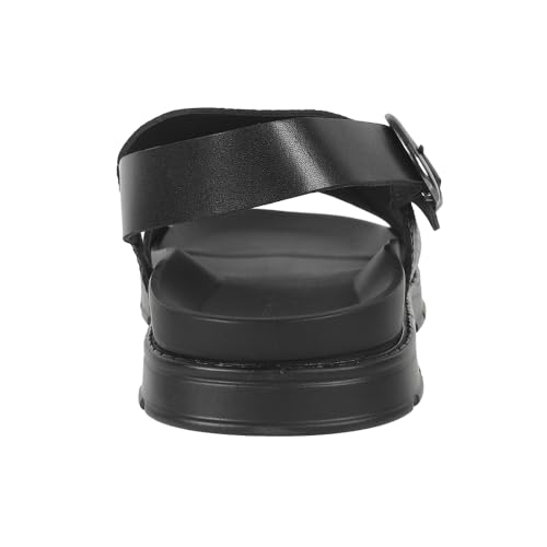 Image of Metro Men's Leather Textured Casual Sandals