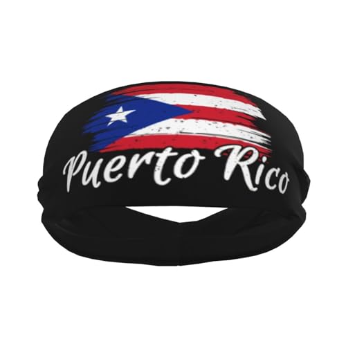 Image of Cute Flag Headbands Women Men Flag Sweatband Sports Headband for Running, Cycling, Yoga Gym, Working Out
