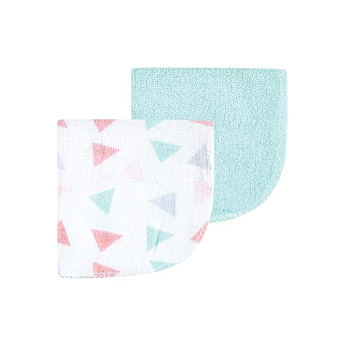 Image of Luvable Friends Unisex Baby Cotton Rich Washcloths, Girl Basic Elephant, One Size