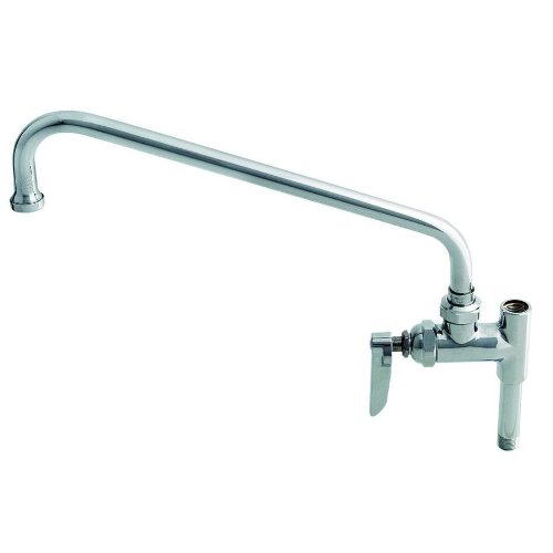 T&S Brass B-0156-VF22 Add-On Faucet with 12" Swing Nozzle, Vandal Resistant Aerator and Lever Handle