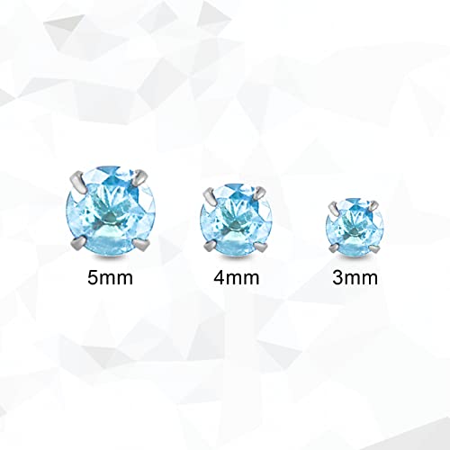 12 Pairs 18K Gold Plated Surgical Stainless Steel Stud Earrings, Star Heart Square Stud Earring for Women, Cubic Zirconia Birthstone Stud Earrings Set4