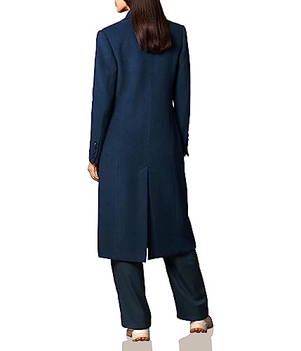 Avec Les Filles Wool Blend Double-Breasted Coat Deep Teal MD2