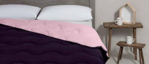Velfont Edredón Nórdico Bicolor Denver Morado-Rosa (90 cm)