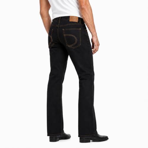Image of Men's Bootcut Mid Rise Denim Jeans