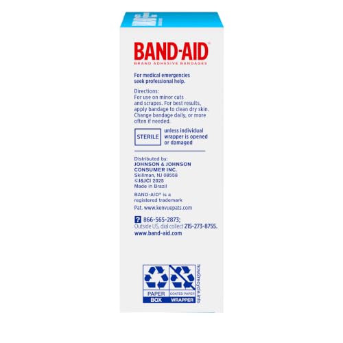 Image of BAND-AID Brand Sheer Spot Square Adhesive Bandages, All One Size, 50 Count