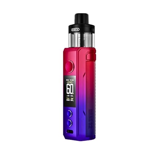 Voopoo Drag S2 Vape Kit - E Cigarette Vape Starter Kit, Long Lasting 2500mAh Battery, 5-60W, Smart Mode, MTL & DTL Vaping, Adjustable Airflow, No Nicotine (Red)