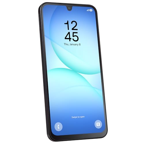 Image of total wireless Samsung Galaxy A17 5G, 128GB, Black - Prepaid Smartphone (Locked to Tracfone) - 6.7 inch Super AMOLED 90Hz Display, 50MP Triple Camera with OIS, 5,000mAh Battery, 4GB RAM, Android 16