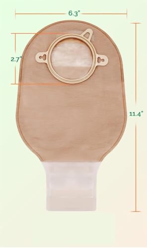 Bolsas de ostomía con vaciado rápido y barreras de protección de alta adherencia juego de 21 2