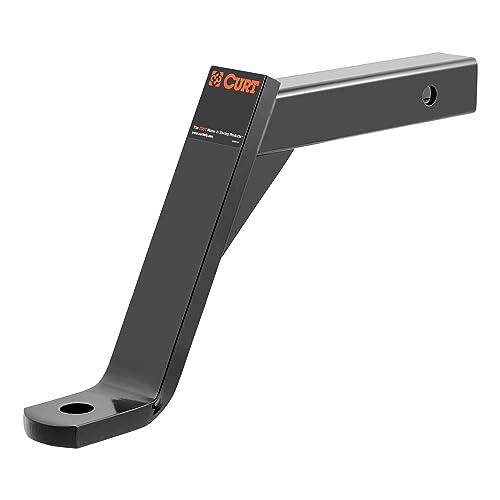 CURT 45112 Class 3 Ball Mount with 1 Hole 8 Rise or 10 Drop fits Trailer Hitches with 2 x 2 Receiver Tube Opening | Corrosion Scratch & UV Damage Resistant