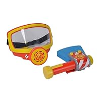 Simba - Fireman Sam Oxygen Mask with Ribbon and Axe, 10 x 15 cm, from 3 Years