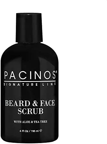 Pacinos Shave System Aloe & Tea Tree Beard & Face Scrub 4 oz