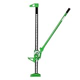 Garvee 48 in Farm Jack for Vehicle Recovery – Hi-Lift Ratcheting Jack Heavy Duty 3 Ton, 33"/60" Global Lift for Truck, SUV, Tractor – Mechanical Bumper Lift, Durable Steel Construction, Green