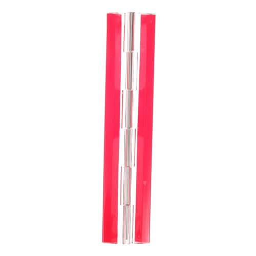 DOITOOL Acrylic Hinge Set Silver Piano Hinge Self-Adhesive Hardware for Jewelry Box