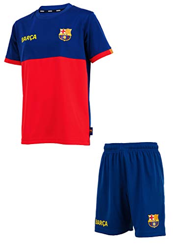 Fc Barcelone Conjunto Camiseta + Pantalones Cortos Barca - Colección Oficial Talla...