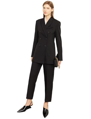 Costume deux pièces pour femme avec veste à double boutonnage Ulnomio