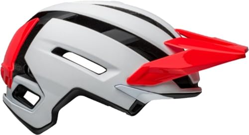 Bell Super Air MIPS - Casco esférico para bicicleta de montaña para adultos, color blanco mate/brillante/infrarrojo, pequeño (52-56 cm)