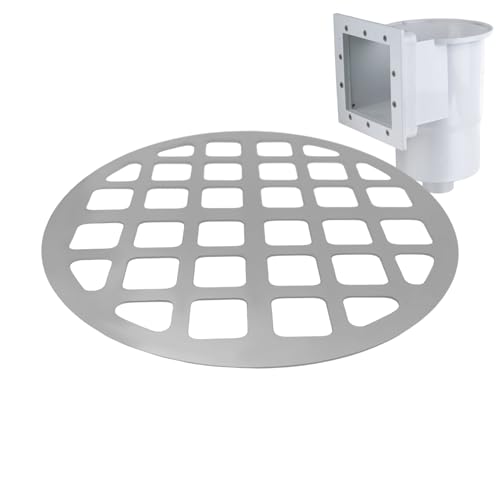 yakermur Cesta de skimmer de piscina | Limpiador de filtro de acero inoxidable para tubo de bomba contra hojas y depósitos