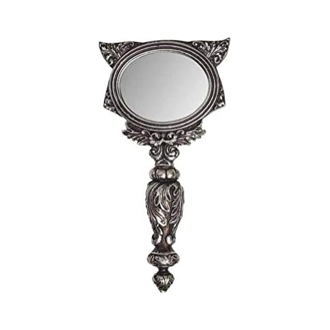 Alchemy Gothic Cat Hand Mirror with Gift Box Cover