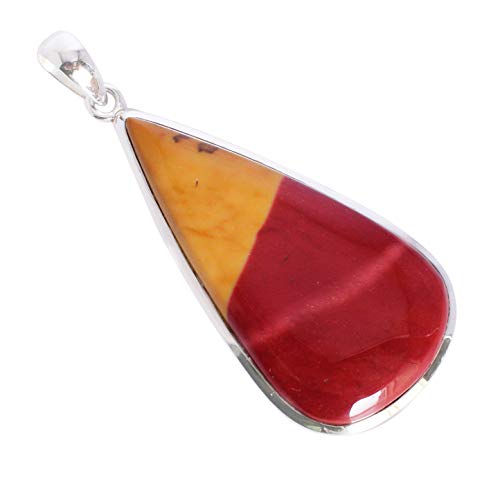 Pendentif en argent 925 Mookaite FSJ-5587 pour éviter l'oxydation et les allergies de peau