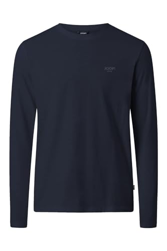 Joop! Alphis - Camiseta de manga larga para hombre, cuello redondo, corte regular, S-3XL, blanco, azul, negro, Azul oscuro 405, XL