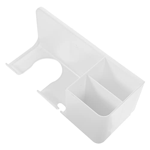 WOONEKY Hair Dryer Storage Shelf Wall Mount Hair Dryer Hanging Rack Multifunctional Black Easy Installation Space-saving