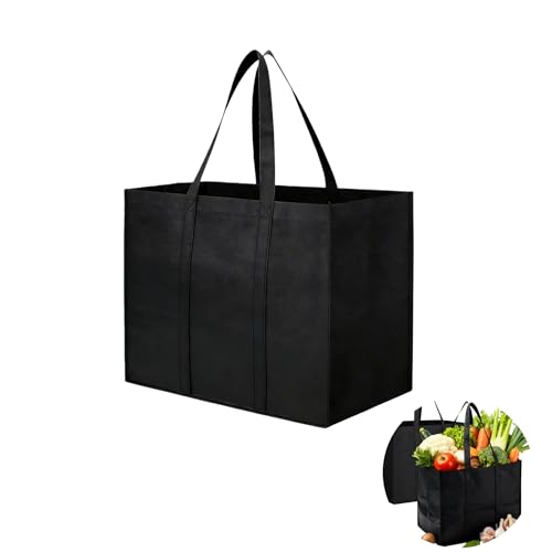 Lot de 1 Sac de Courses, Sacs de Courses et Cabas Réutilisables, Cabas et Sacs de Shopping 41x33x26cm avec Poignées Longues, Légers et Robustes, Idéal pour...