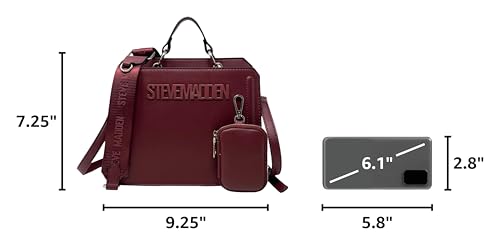 Image of Steve Madden womens Steve Madden Bevelyn Convertible Crossbody Bag