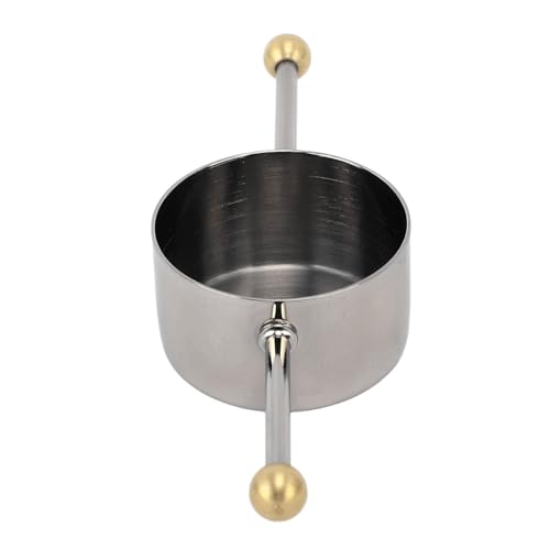 Jigger de barra de 30 ml y taza medidora de cóctel con acabado chapado en negro 5