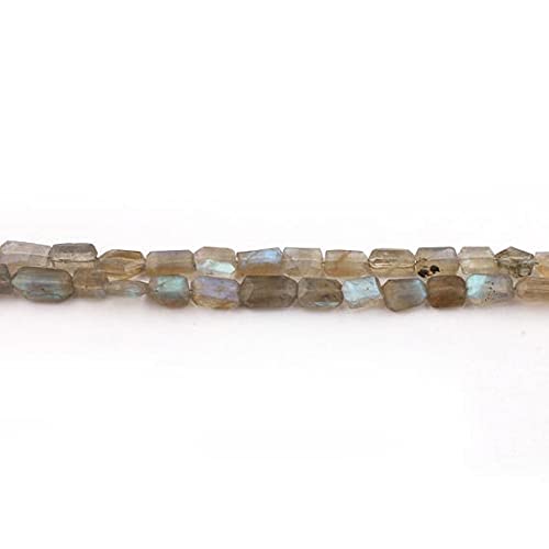 Labradorite faceted briolettes avec perçage calibré pour éviter de casser vos fils