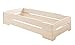 Produktbild BioKinder 2er Set Kai Stapelbett Stapelliege Gästebett aus Massivholz Kiefer 90 x 200 cm weiß lasiert