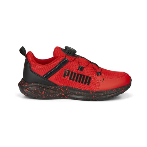 PUMA Kids Boys Twitch Runner Disc Speckle Slip On Sneakers Shoes Casual - Red