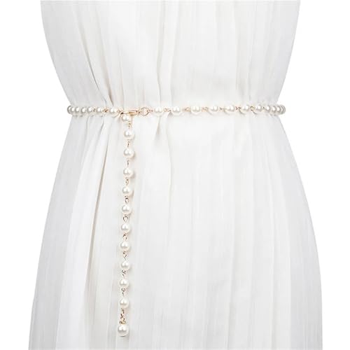 1PCS Women Belt Waistband White Chain All-Match Pendant(Gold)4