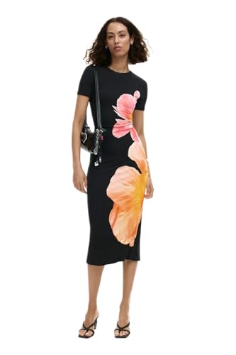 Desigual Femme Robe Longue à Fleurs.