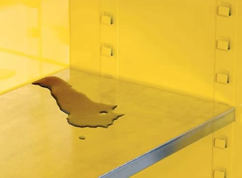 image for Justrite 29936 SpillSlope Galvanized Steel Shelf, 19-5/8