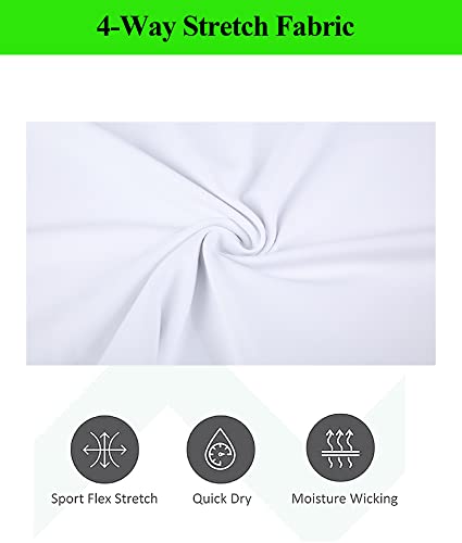 Mempea Mens Golf Shirt Moisture Wicking Quick Dry Short Sleeve Casual Polo Shirts For Men,White L #TOP3