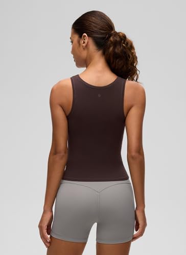 Image of CRZ YOGA Softembrace Scoop Neck Tank Top | Workout, Ultra Soft, Tight Fit, Waist Length, Double Lined, Sleeveless Shirts for Women