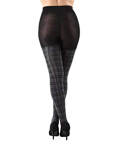 Image of MeMoi Women's Faded Plaid Warm Sweater Tights