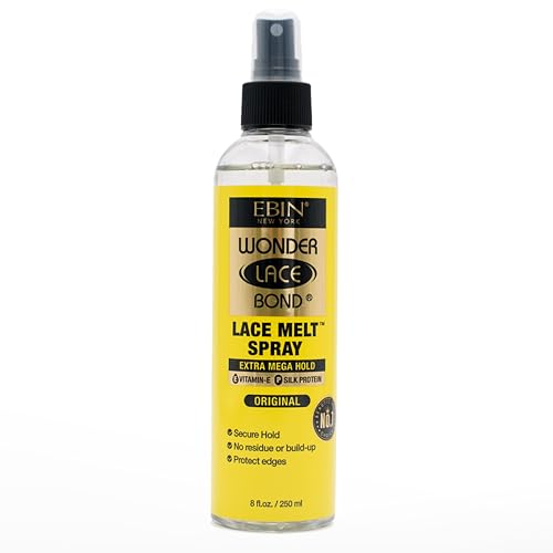 Image of WONDER LACE BOND Lace Melt Spray - Original 8 fl.oz. /250ml | Flawless,Natural, and Seamleass finish, No Reside, Long Lasting Formula with Protecting Edges, Perfect for wigs