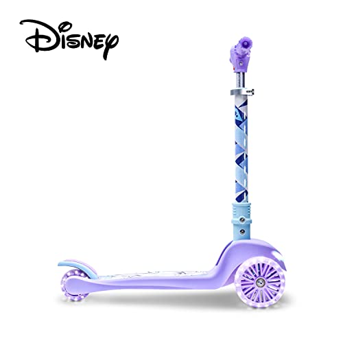 Jetson Disney Frozen 3-Wheel Kick Kids Scooter, Led Lights On Stem, Light-Up Wheels, Height-Adjustable Handlebar, Lean-To-Steer System, Easy-Folding Mechanism, Ages 3+, Purple, Jfrzn-3Kik #TOP1